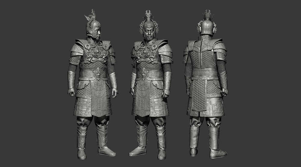武将高模