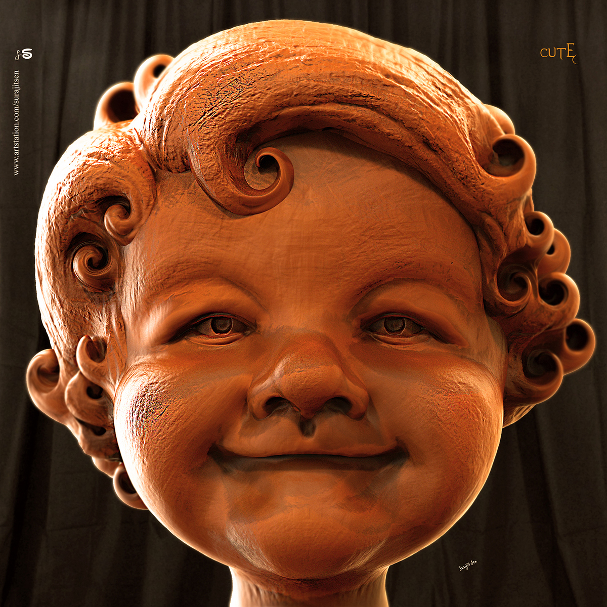 Cute_boy_Digital_Sculpture_SurajitSen_Aug2019_L