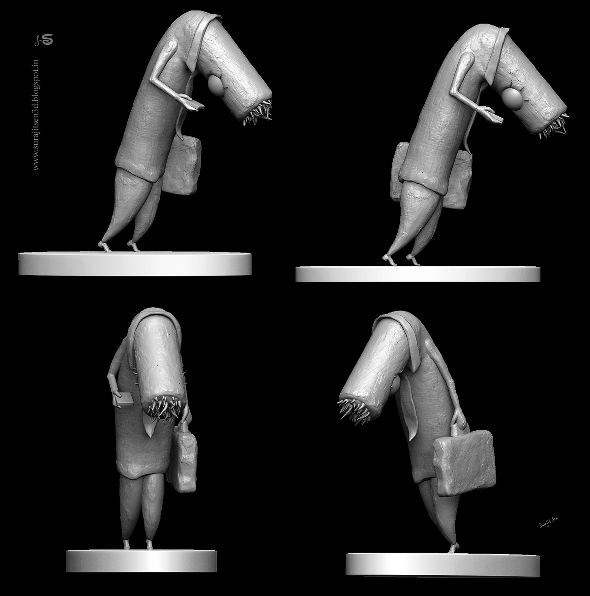 Phone_Addictionn_Digitall_Sculpture_SurajitSen_March_2019_WIP