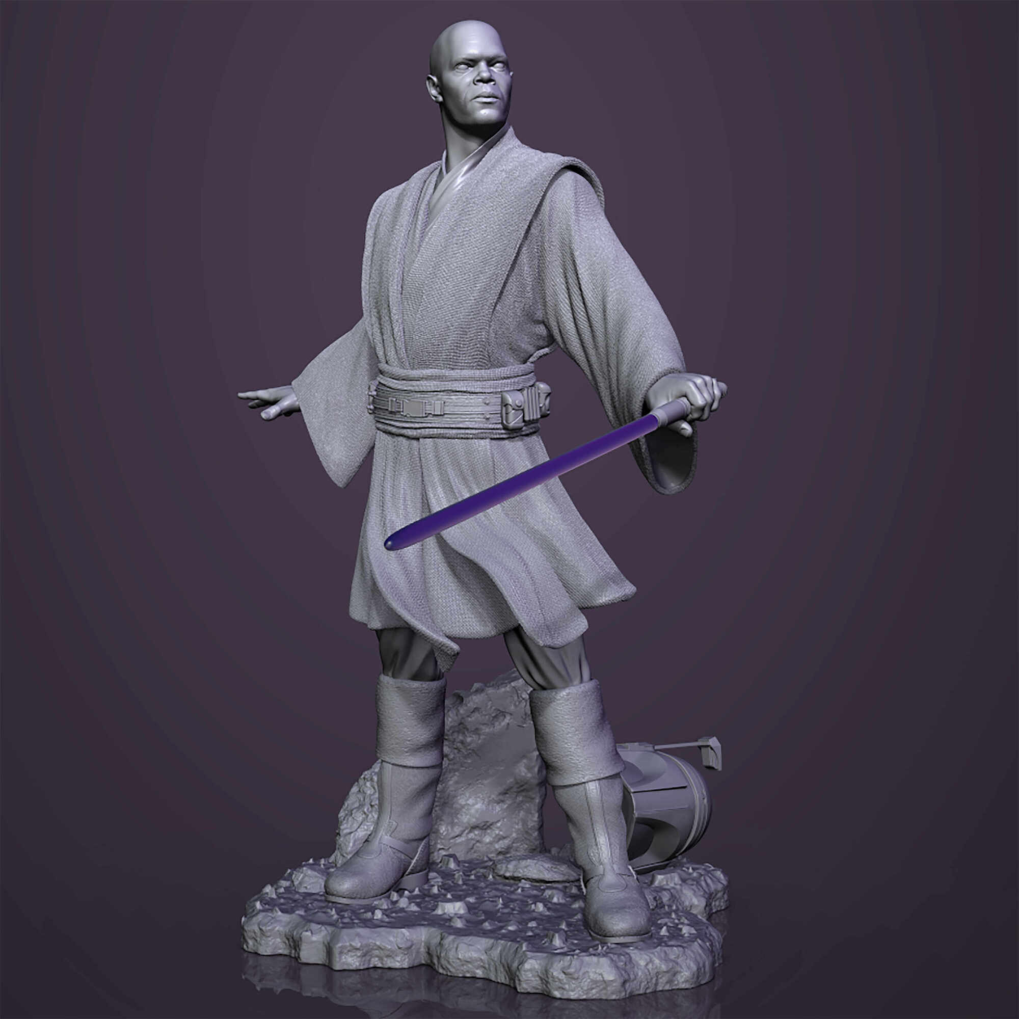 Jedi Master™, Mace Windu™, in 17 Scale Premier Collection Statue