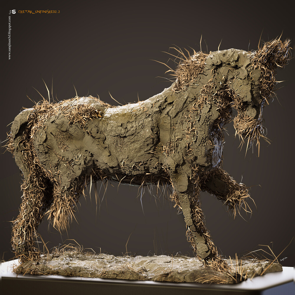 Chetak_Unfinished_Digital_SCulpture_SurajitSen_Revised_2022