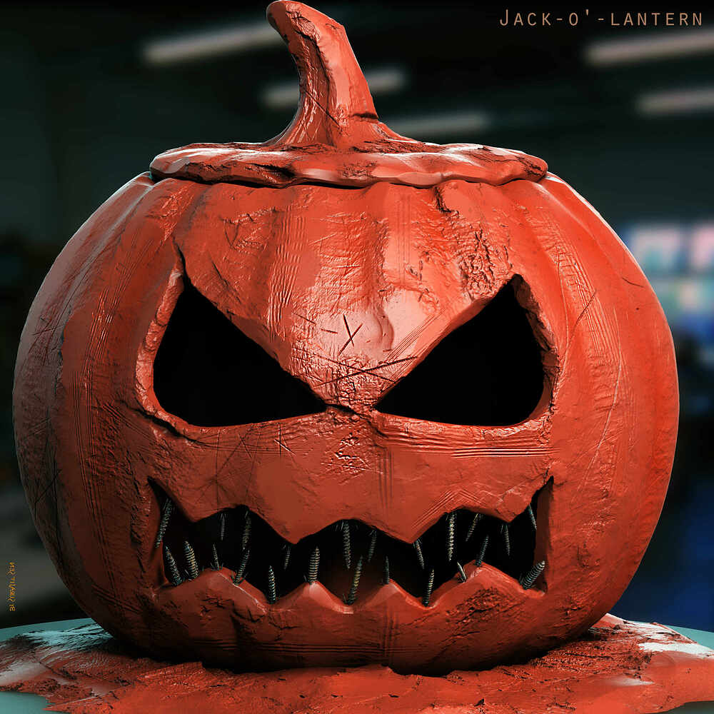 Jack-o'-lantern_Digital_SCulpture_SurajitSen_Oct2024