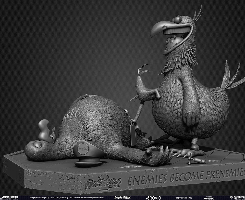 Harvey Angry Birds Movie 02 Rovio Entertainment sculpted by Yacine BRINIS 009