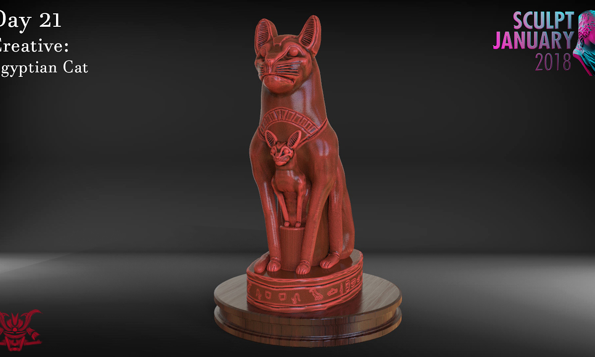 Day 21 Egyptian Cat Render 07.jpg