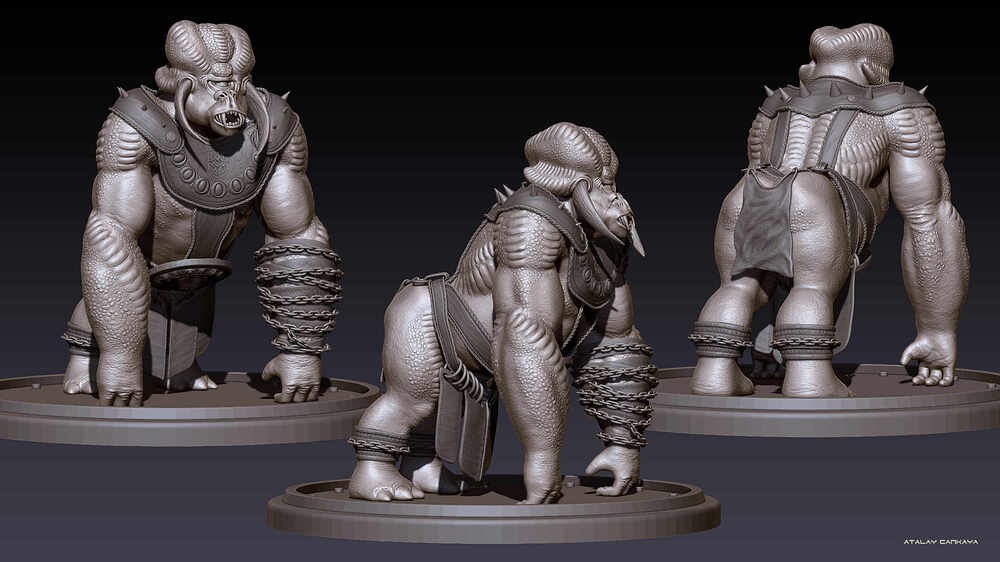 Ogre Gorilla - Clay 1