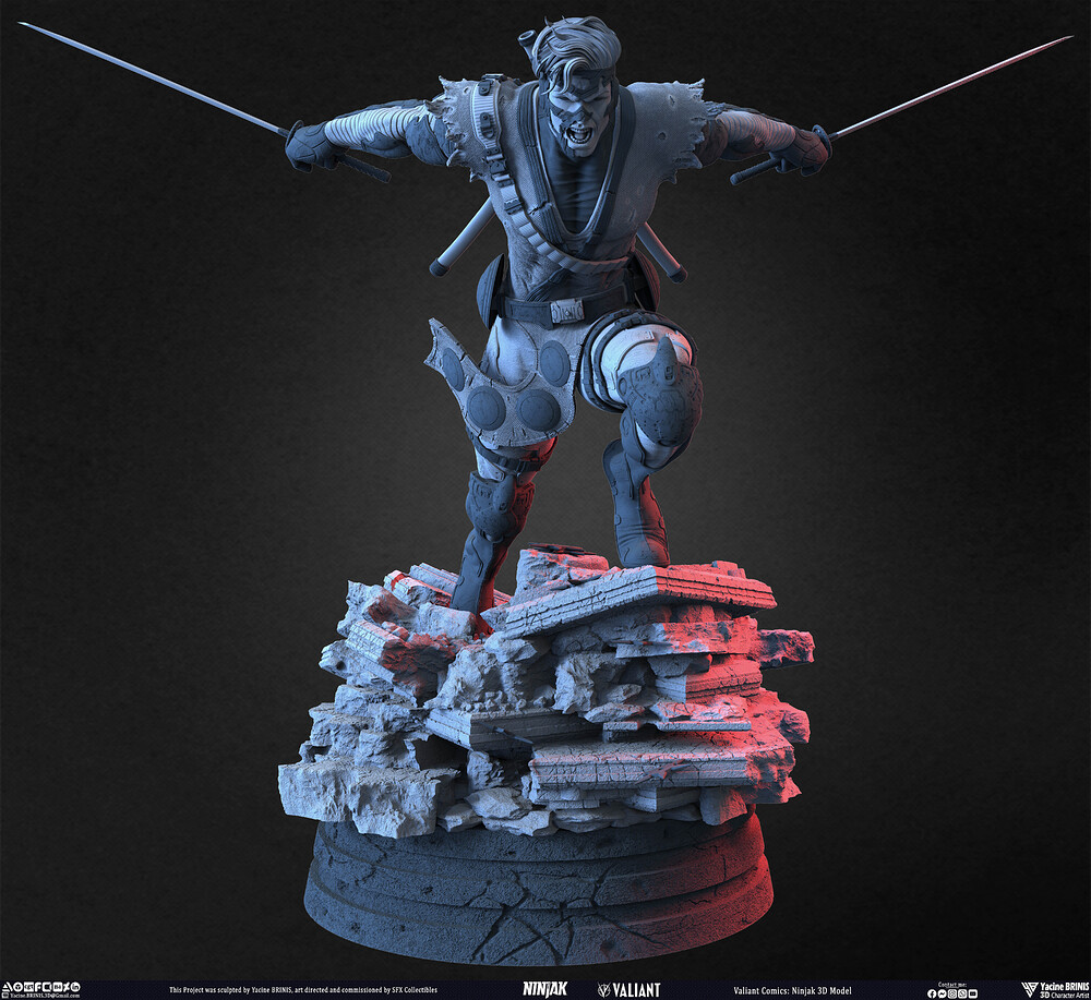 Ninjak Valiant Comics sculpted by Yacine BRINIS 022