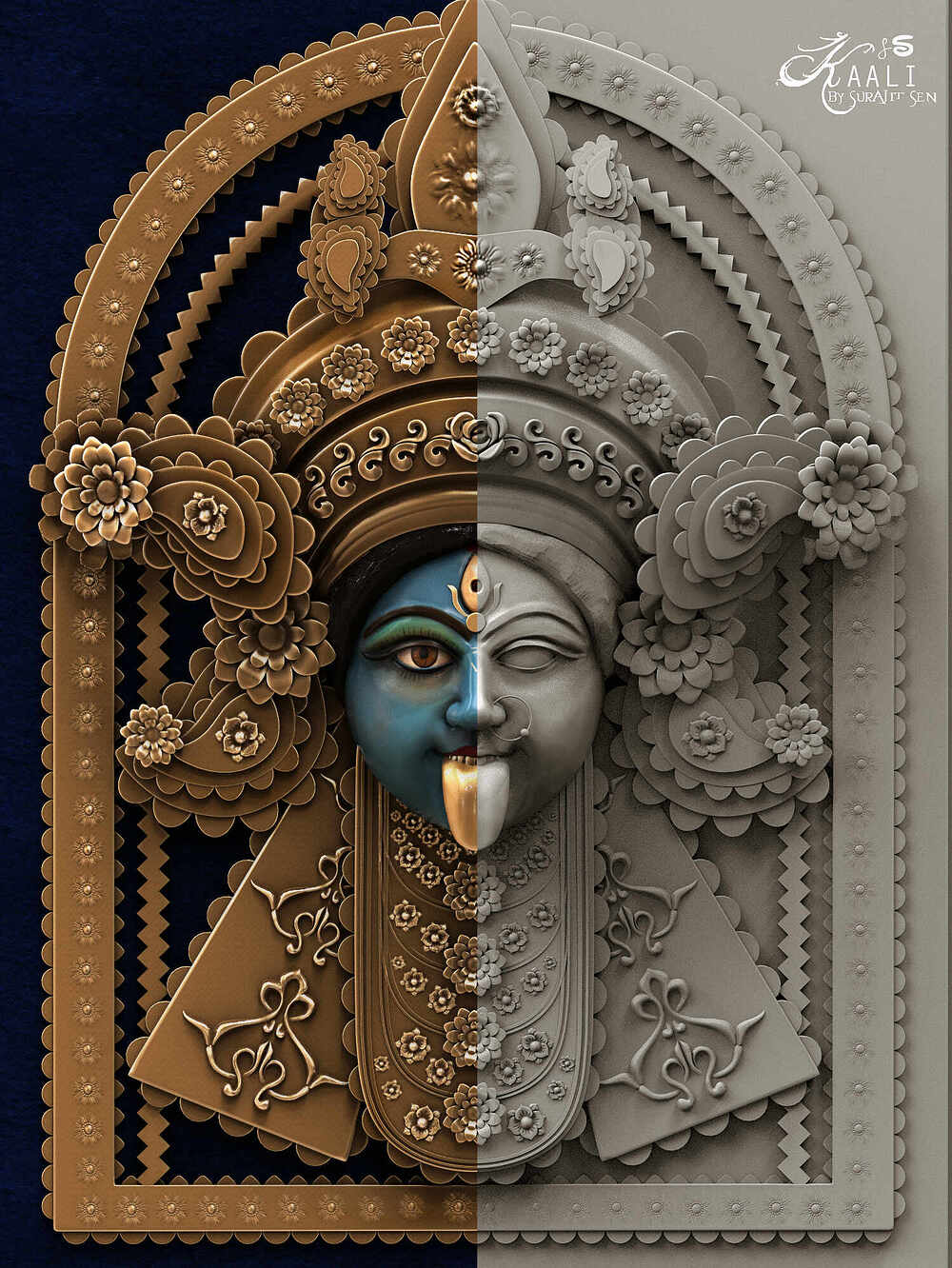 Kaali_Digital_SCulpture_SurajitSen_Oct2022B