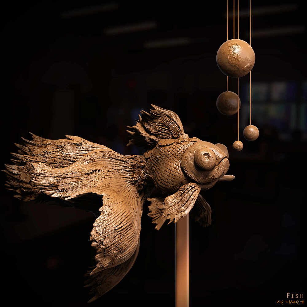 Fish_Digital_Sculpture_SurajitSen_Dec2023