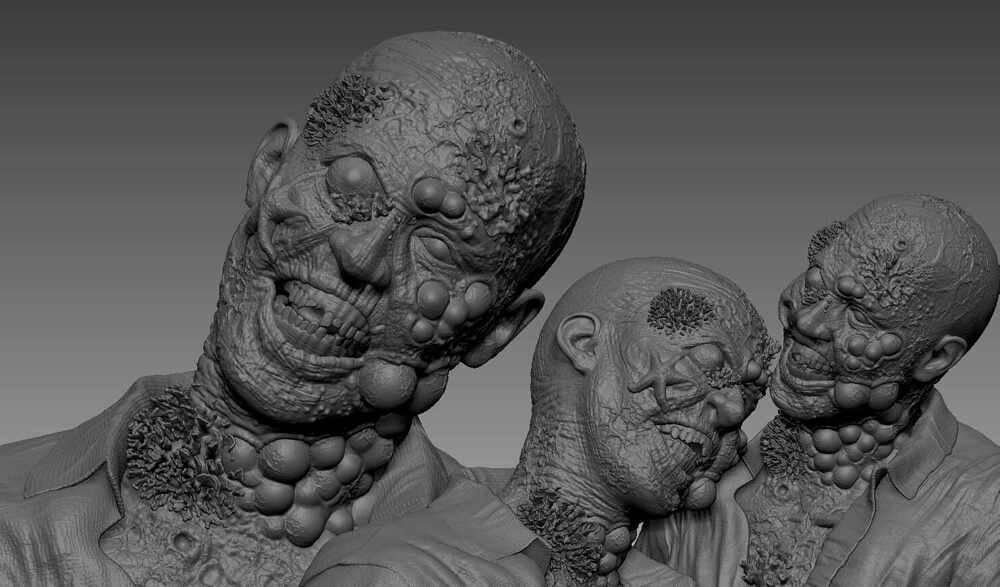 Zombie_Digital_Sculpture_SurajitSen_Nov2025WIP