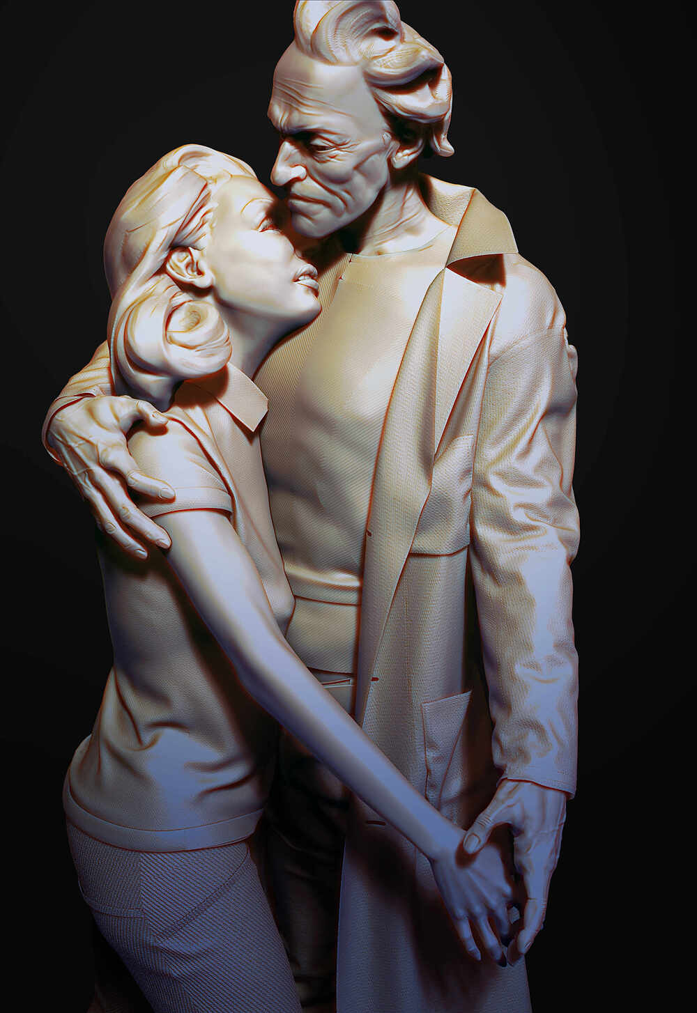 Realistic Rick and Beth Sanchez by Darya Girina sculpting_8_3