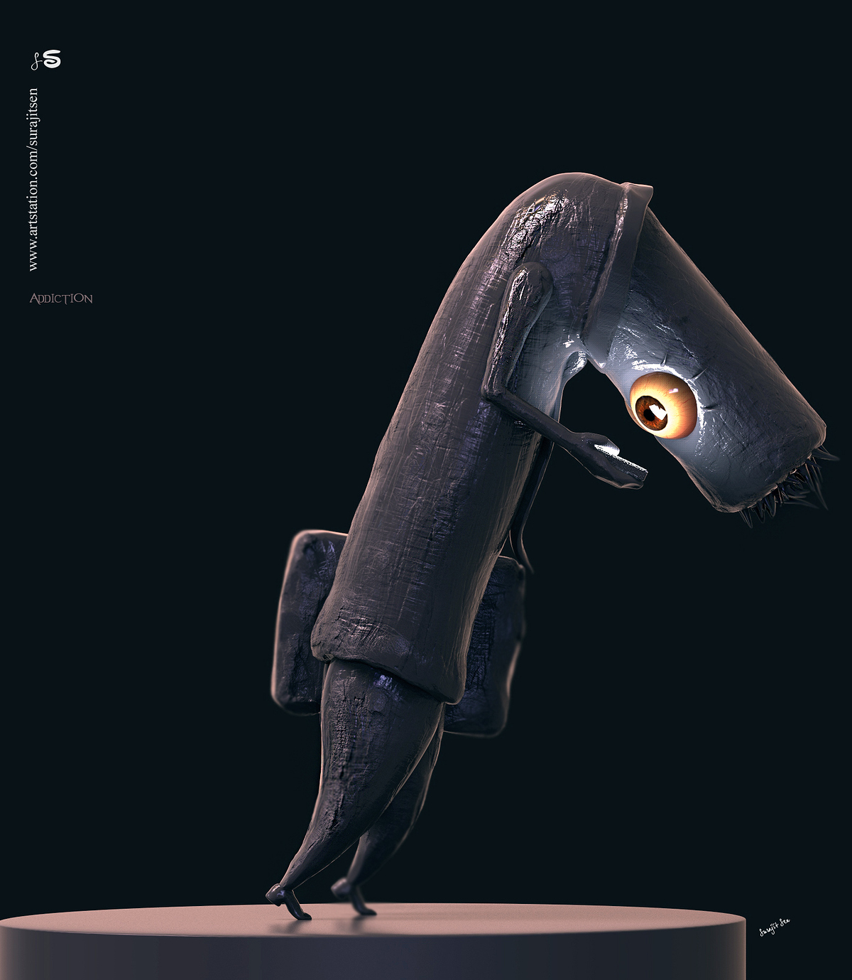 Addiction_Digital_SCulpture_SurajitSen_Oct2019