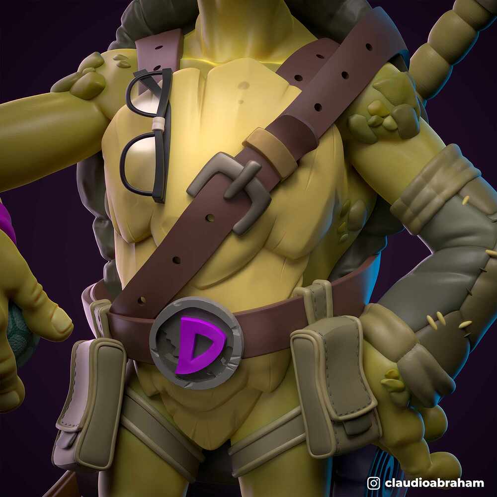 TMNT - Donatello - Claudio Abraham - Nicola Saviori - Zoom - Chest