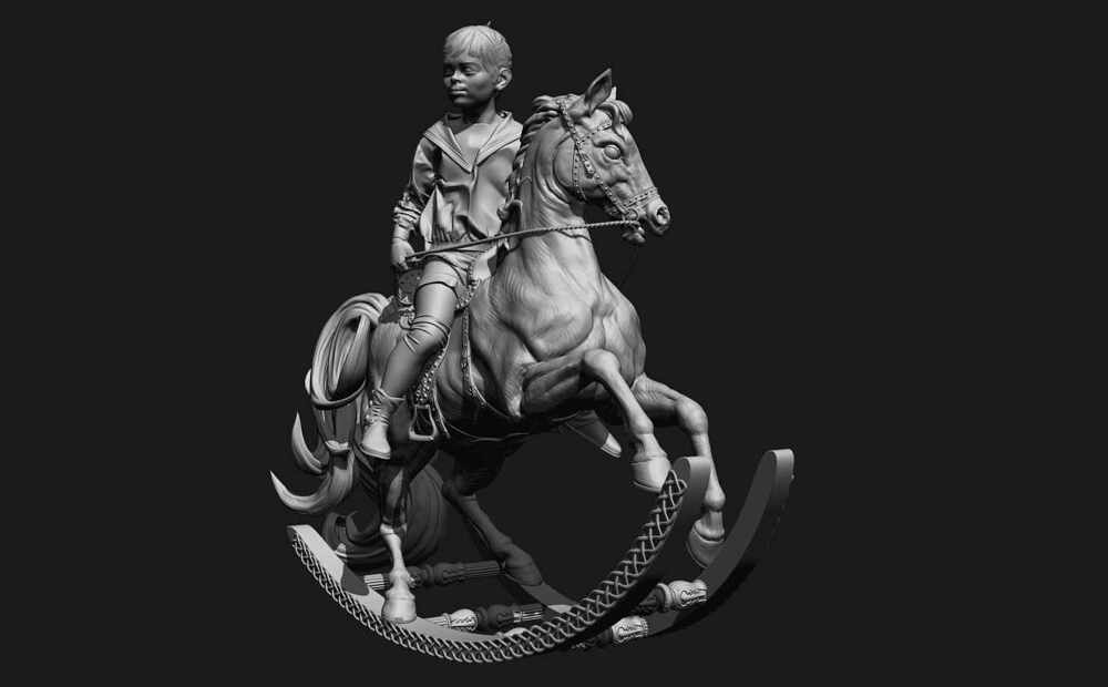 Rider-Boy by Darya Girina sculpting_ZR_3