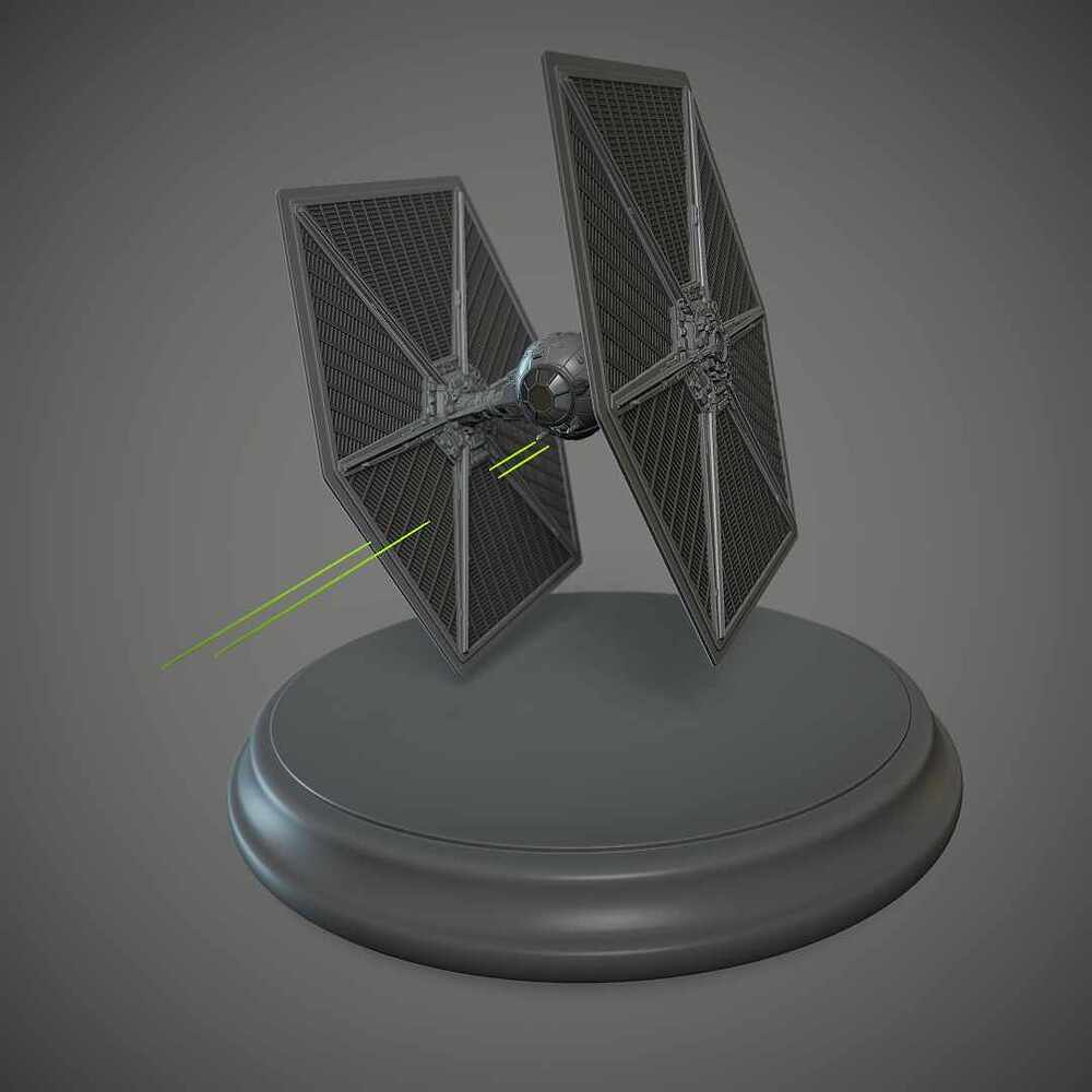 TIE_Fighter_ZBrush_Render