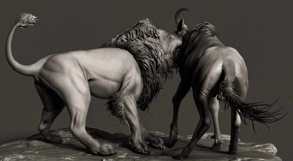 Lion and Ox
