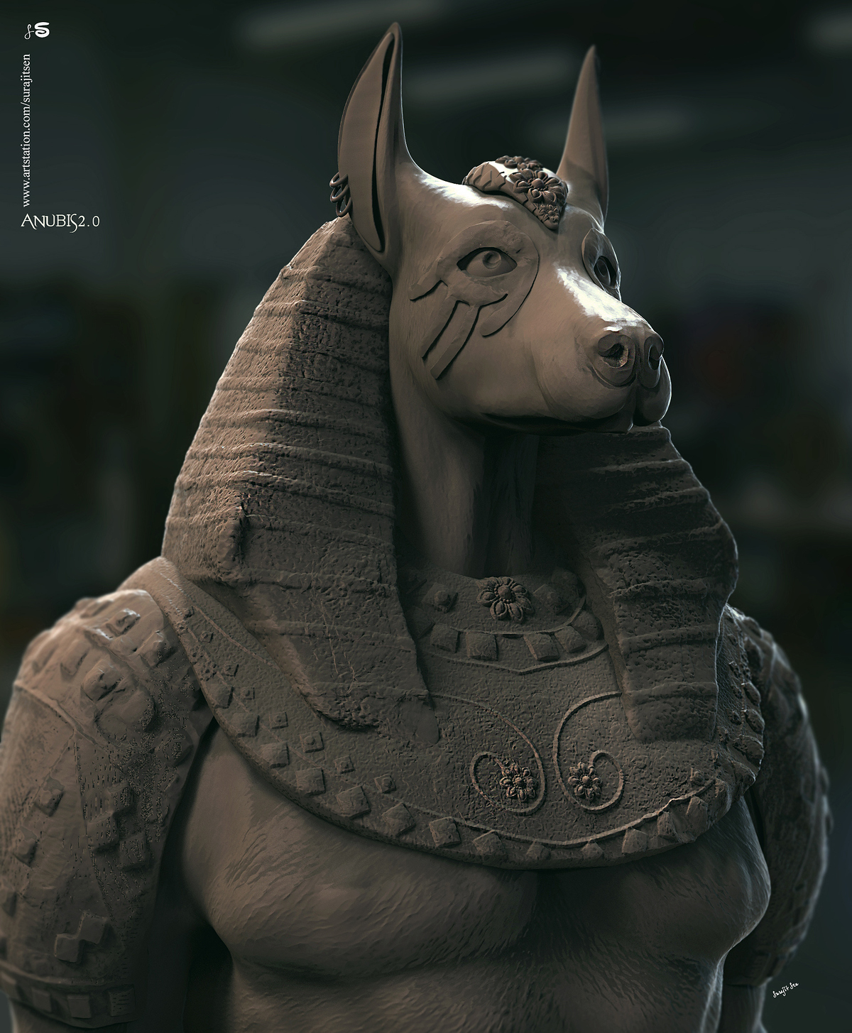 Anubis_Digital_Sculpture_SurajitSen_April2020SS