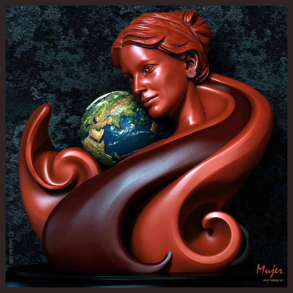 Mujer_Digital_Sculpture_SurajitSen_March2025