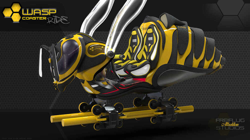 Wasp Coaster Ride by Freiflug Attraktion Studios Tobias Braun Hamburg Germany 010