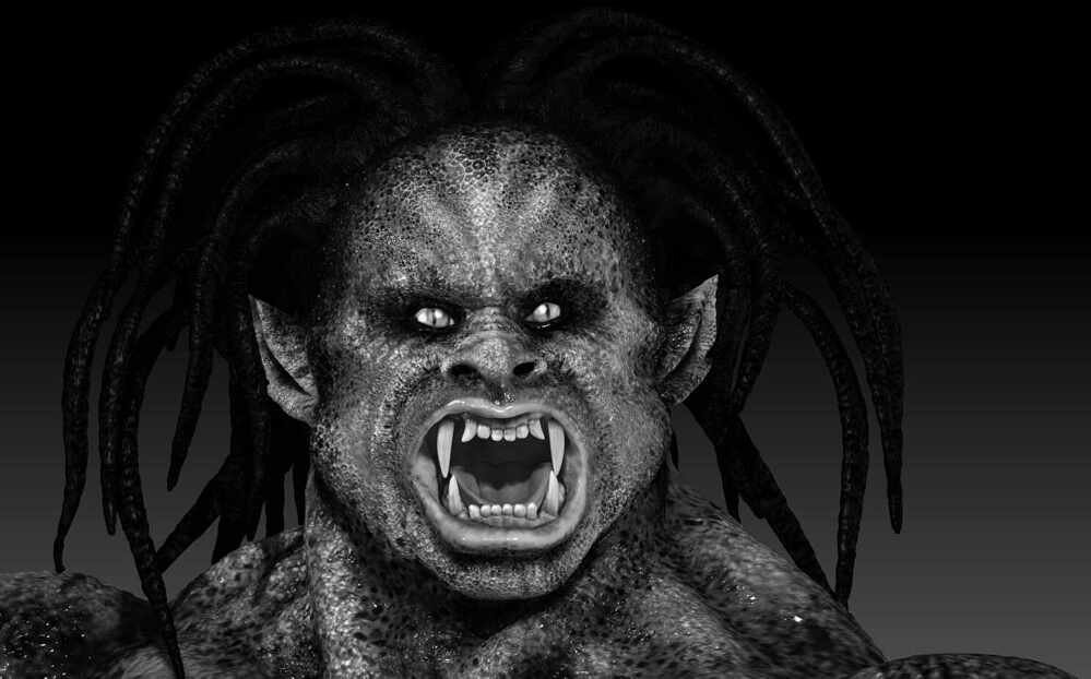 monsterrenderBW