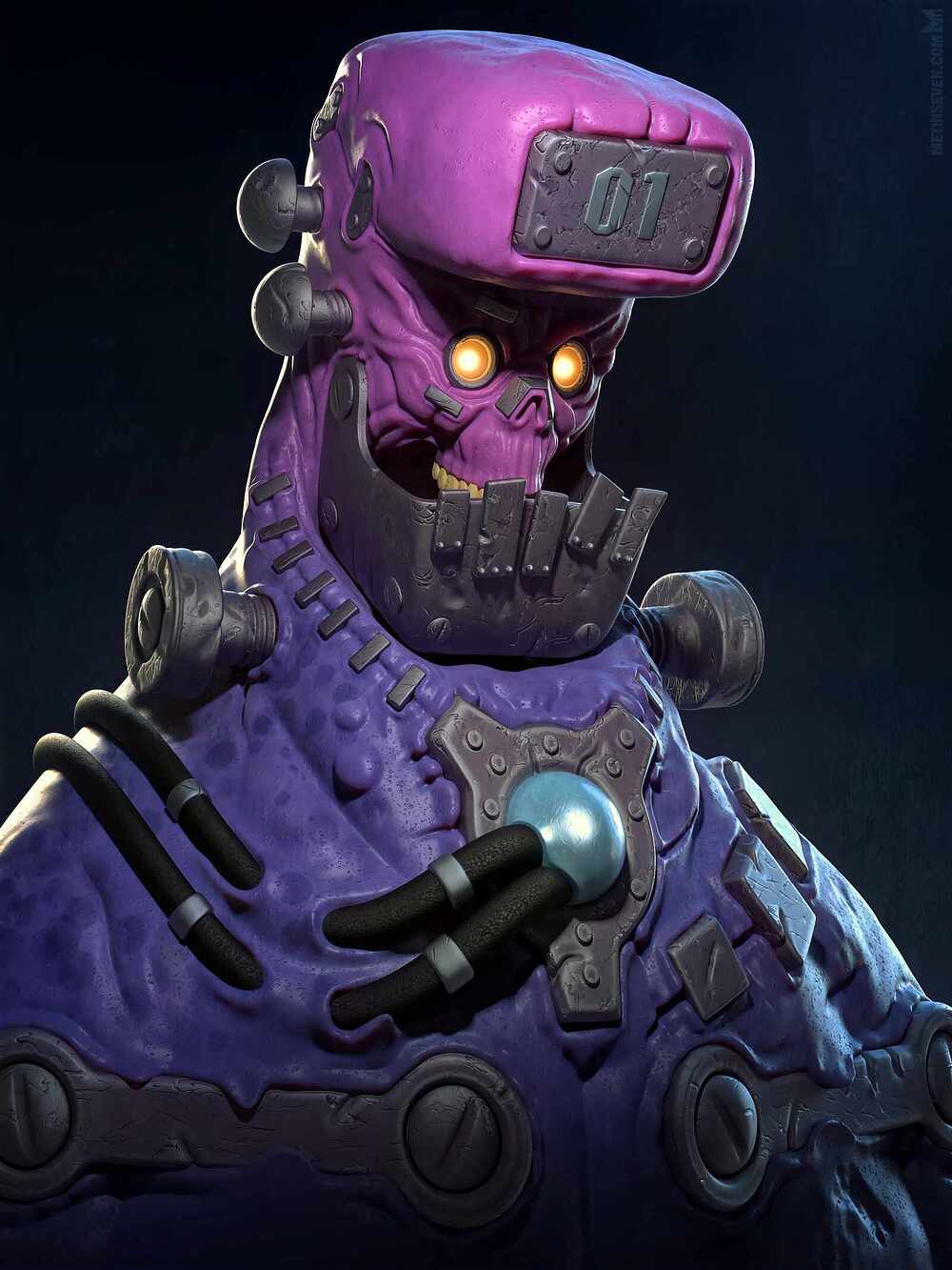 metin-seven_3d-game-character-modeler-toy-designer_stylized-zombie-cyborg