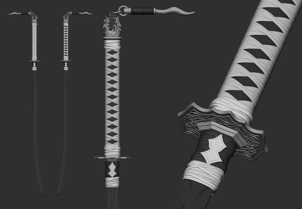 2b_HighPoly_Katana