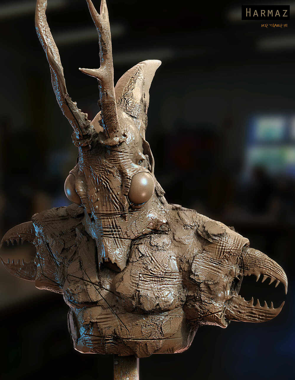 Harmaz_Creature_Digital_Sculpture_SurajitSen_Sept2024A
