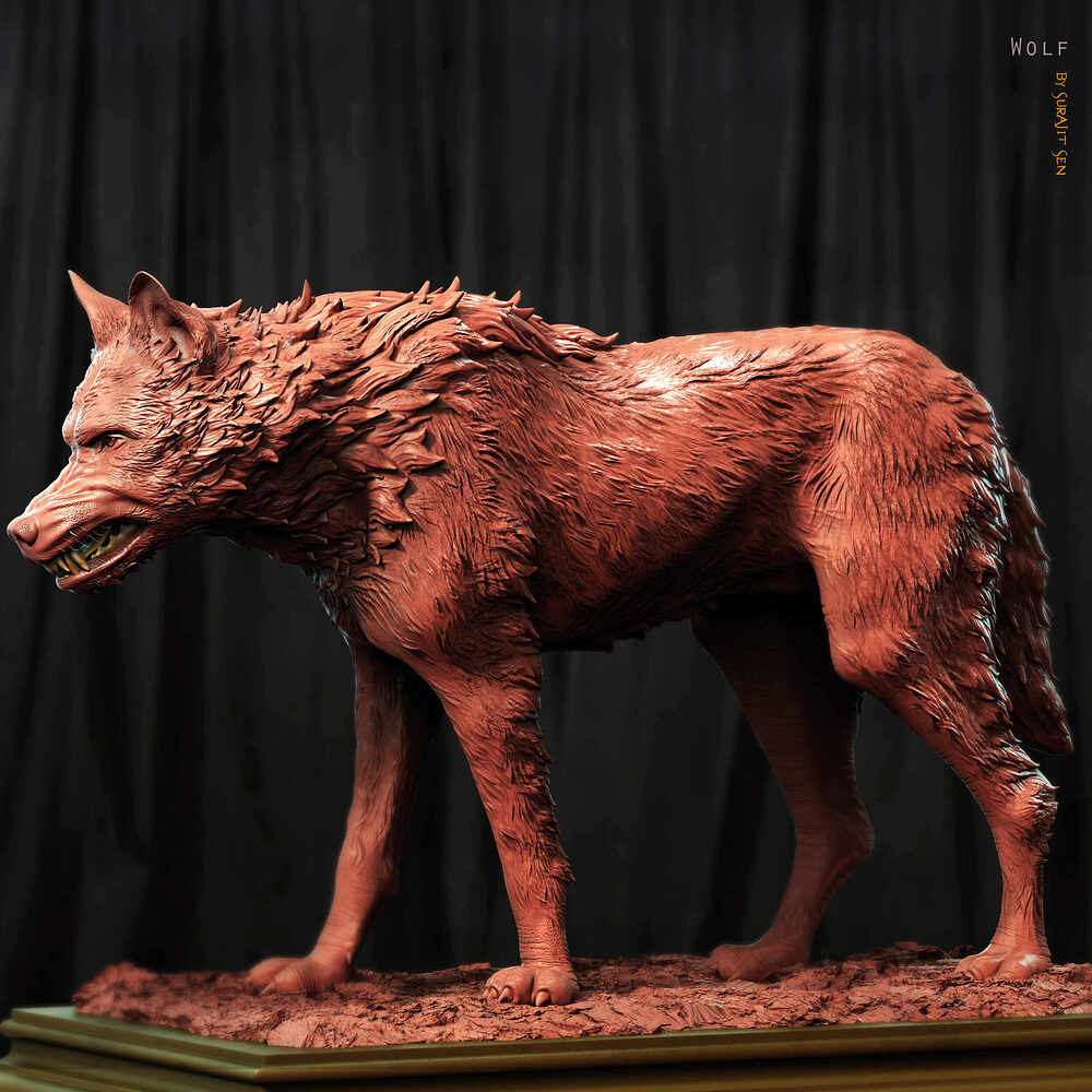 Wolf_Digital_Sculpture_SurajitSen_Jul2023_B