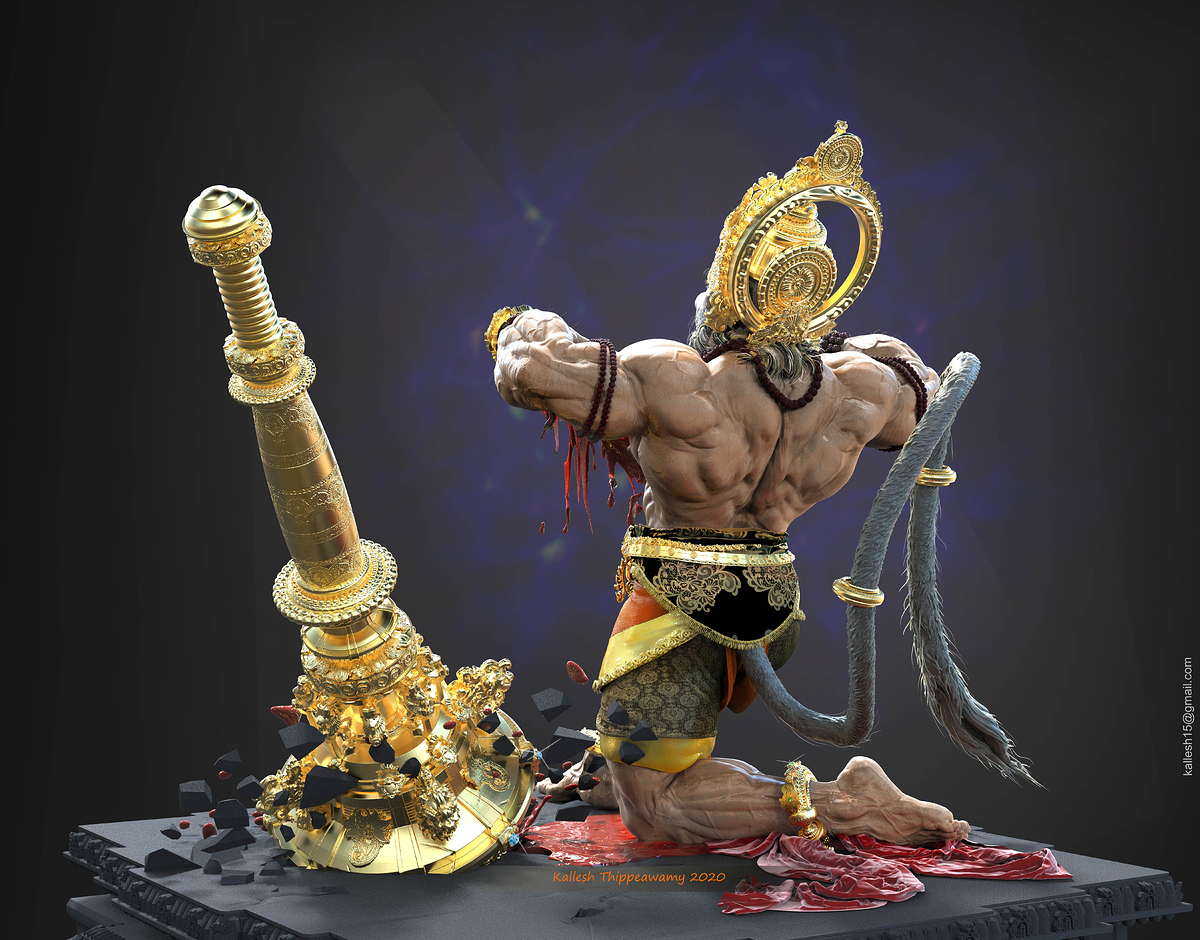 Hanumaan_Coloring_Back