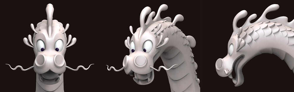 3ansichten_clay_dragon