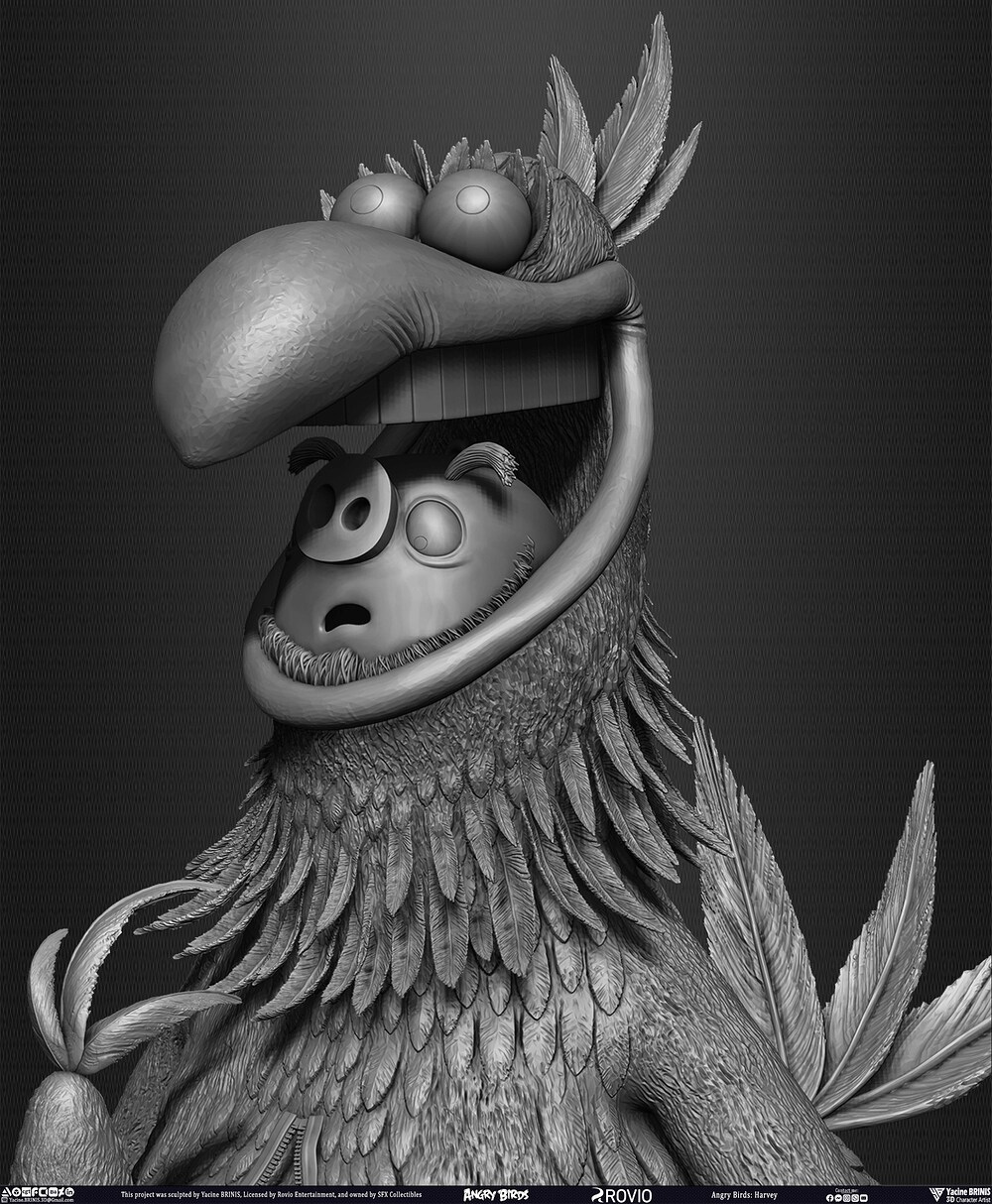 Harvey Angry Birds Movie 02 Rovio Entertainment sculpted by Yacine BRINIS 012