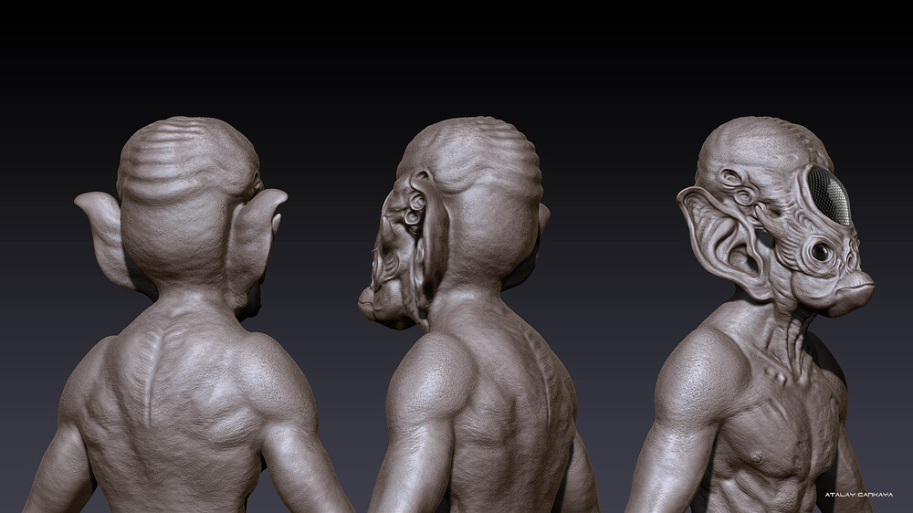 Alien Ape - Clay 4