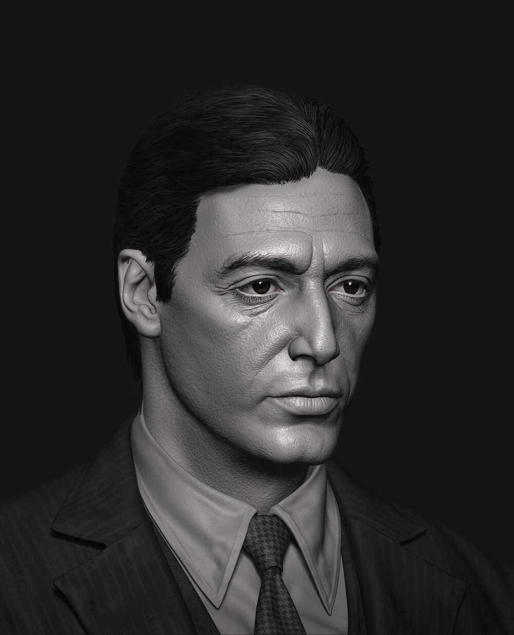 Al Pacino sculpture by Kuzyo_03