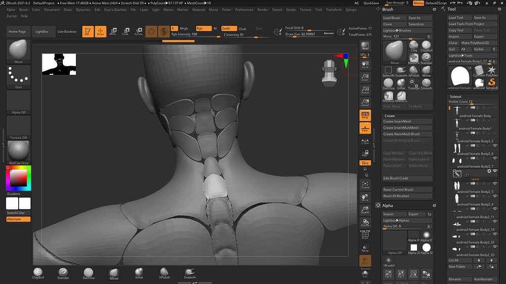 zbrush add double