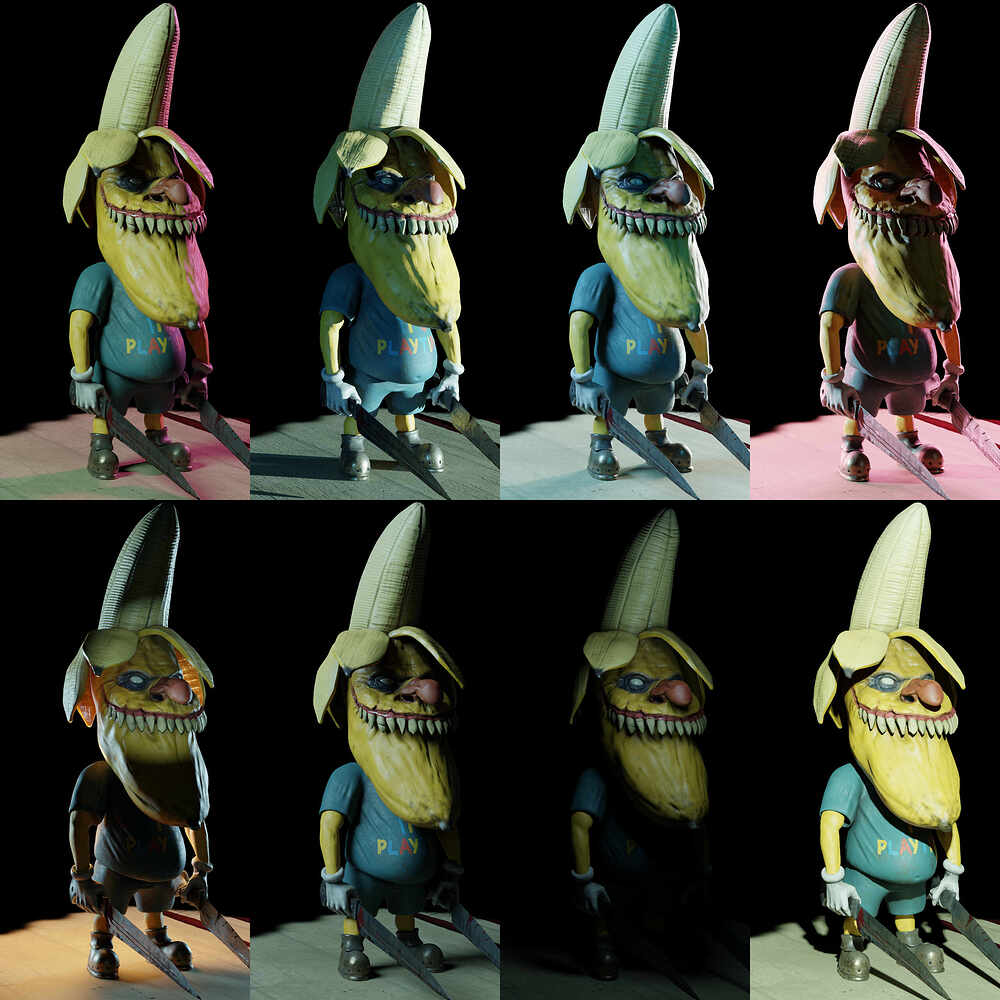 Different lighting scenarios