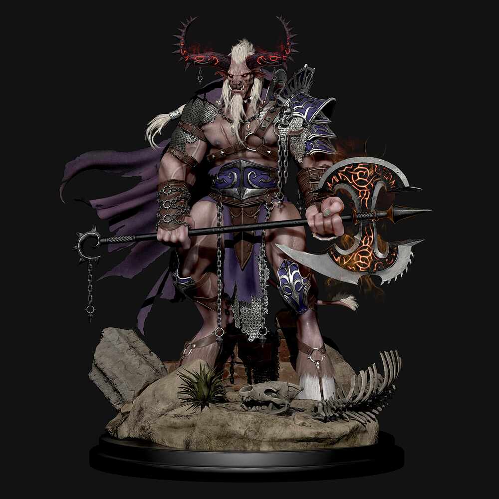 Minotaur_Render_Marmoset