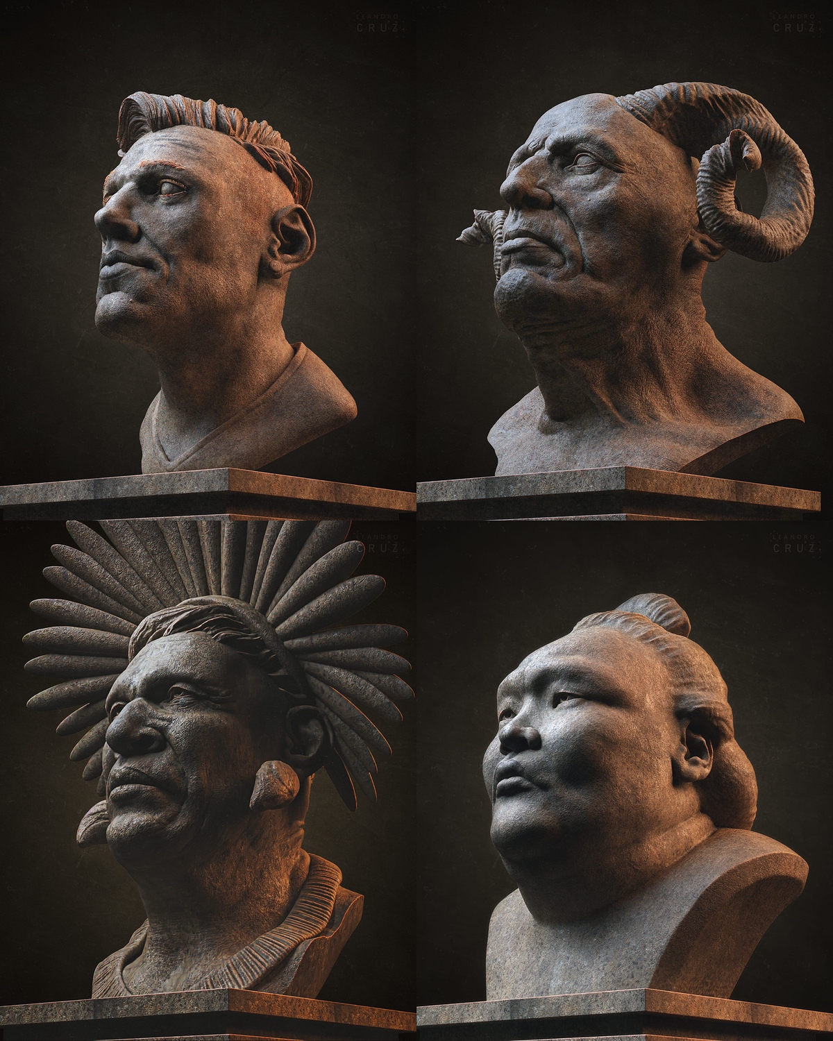 Sketches heads-min