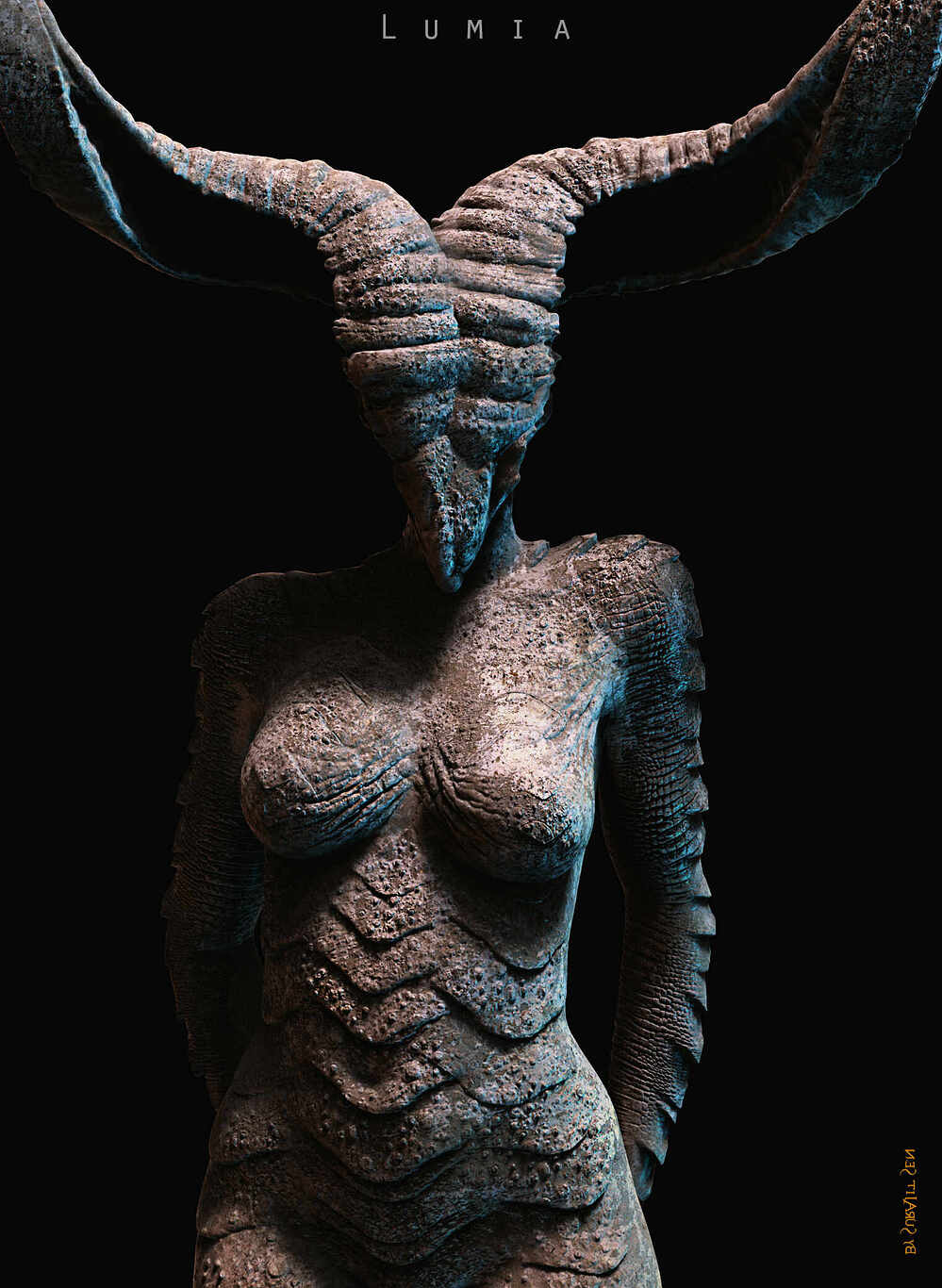 Lumia_Creature_SurajitSen_DigitalSculpture_March2024_Close1