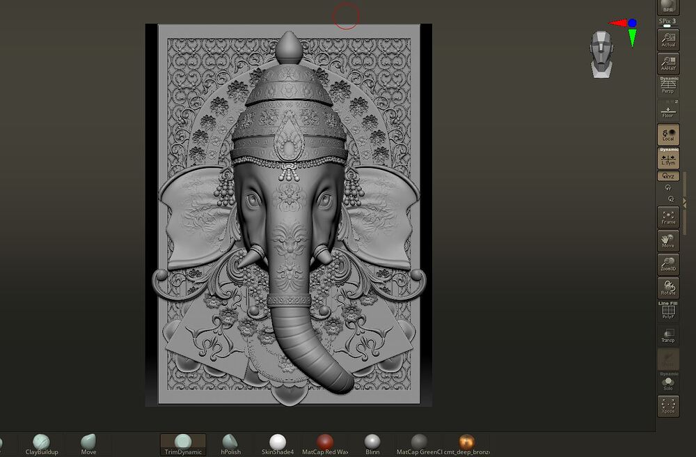 Ganpati_Digital_SCulpture_SurajitSen_Sept2024_WIP_SNAP