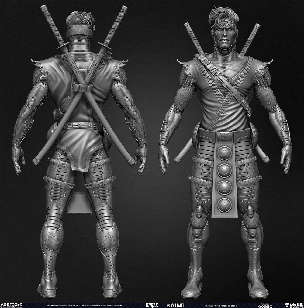 Ninjak Valiant Comics sculpted by Yacine BRINIS 032