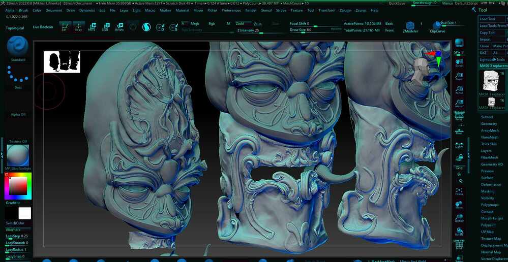 mask screen shot