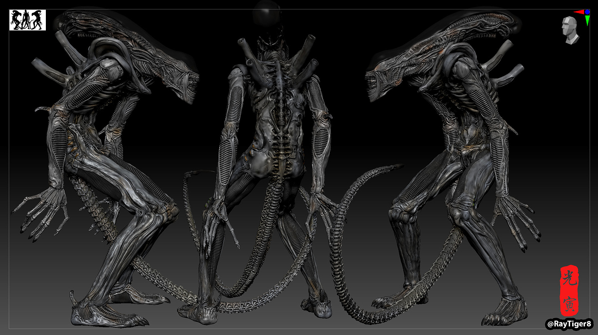 kooin_takeya_takayuki_Necronomicon_Monster_2nd_zbrush_shot03_withpolypaint