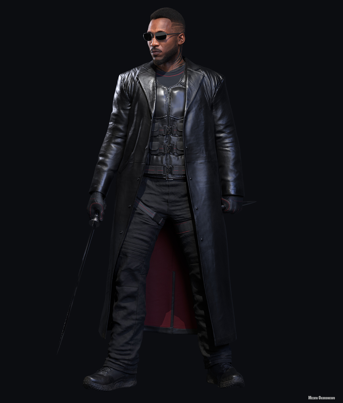 Blade Mahershala Ali  - 3D Model - 02