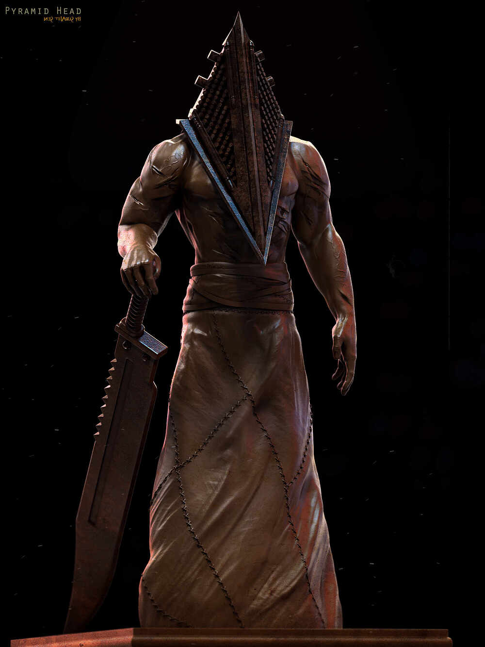 Pyramid Head_Monster_Digital_Sculpture_SurajitSen_Nov2024
