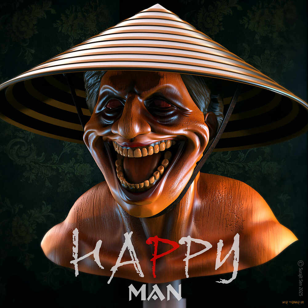 HappyMan_Digital_SCulpture_SurajitSen_April2025