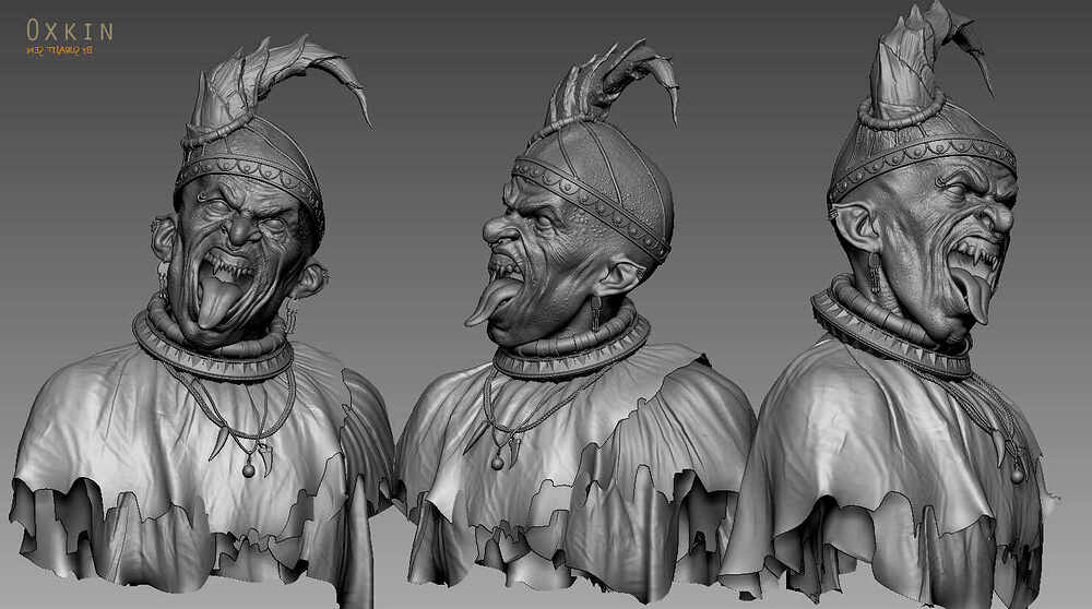 Oxkin_Shaitan_Creature_Digital_Sculpture_SurajitSen_Nov2024A_WIP