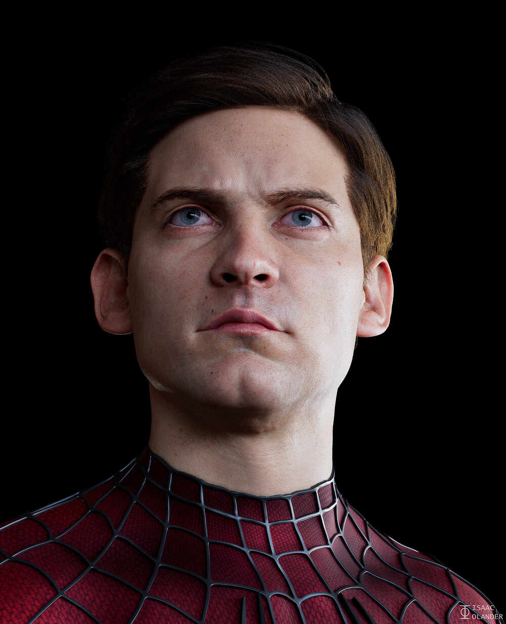 Peter_Parker_Tobey_Maguire_Below_Isaac_Olander