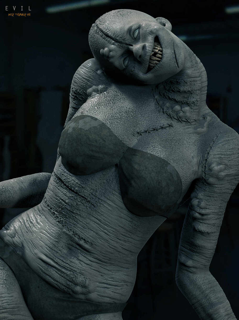 EVIL_Digital_Sculpture_SurajitSen_Feb2024