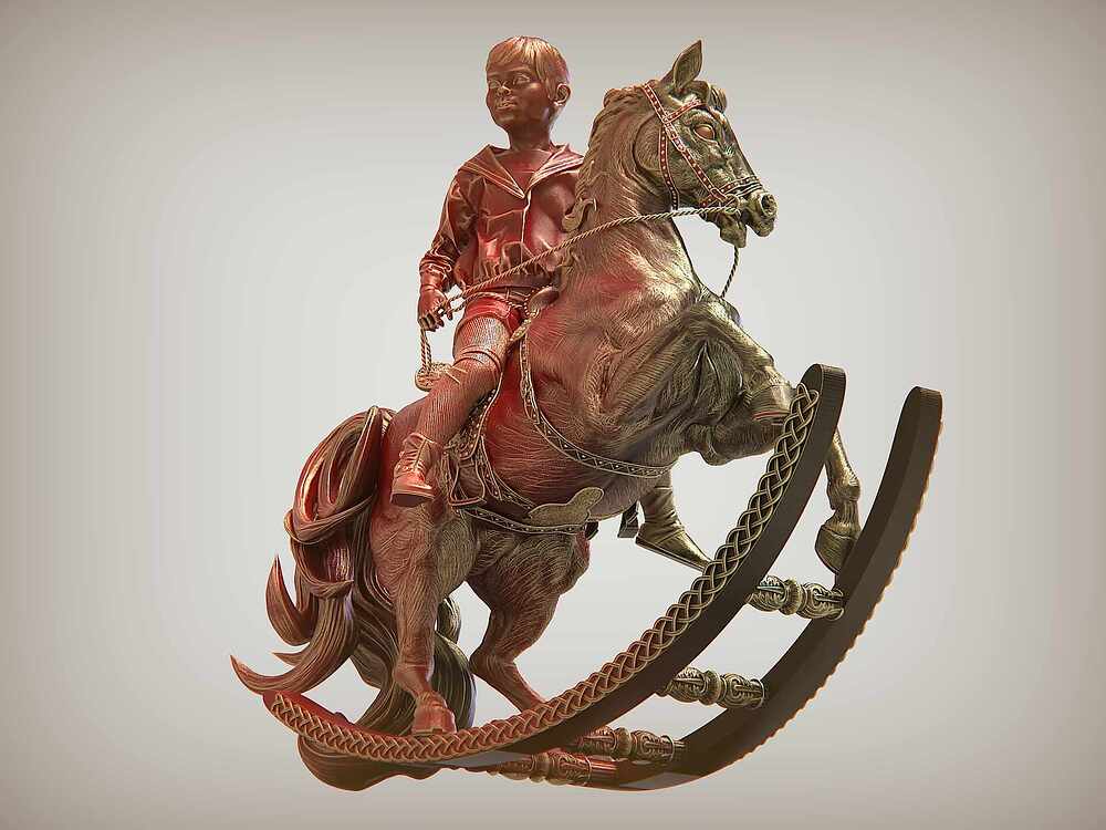 Rider-Boy by Darya Girina sculpting.234