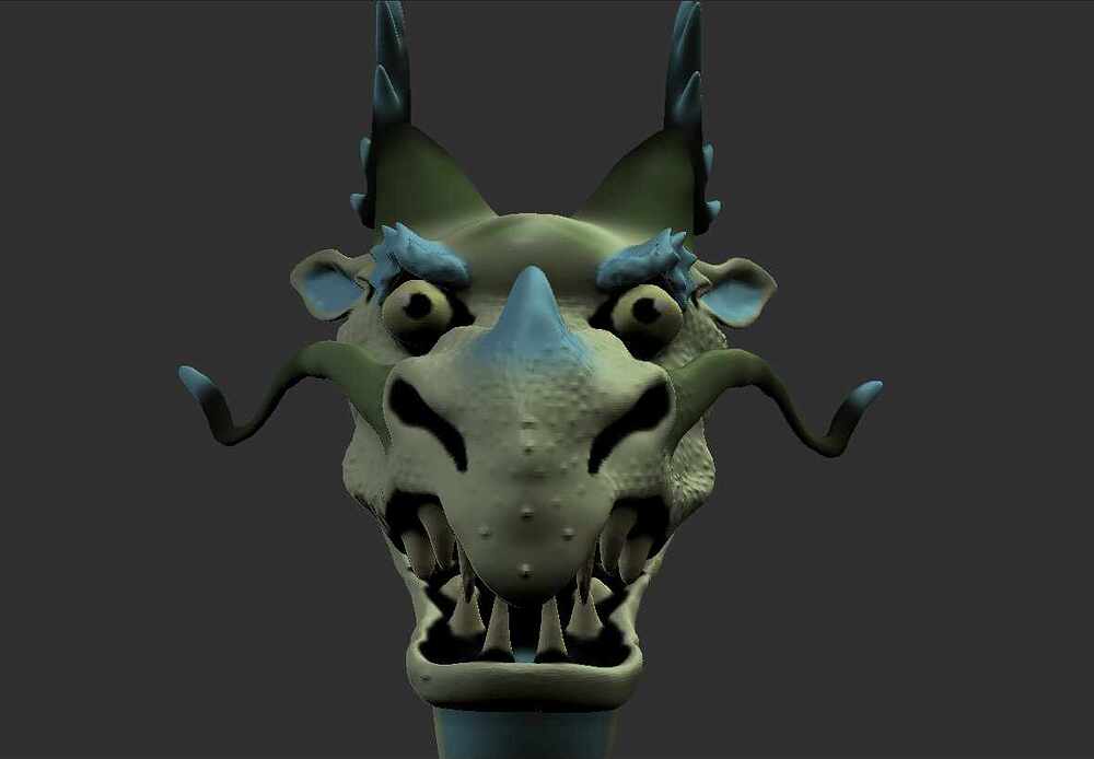 Silly dragon front