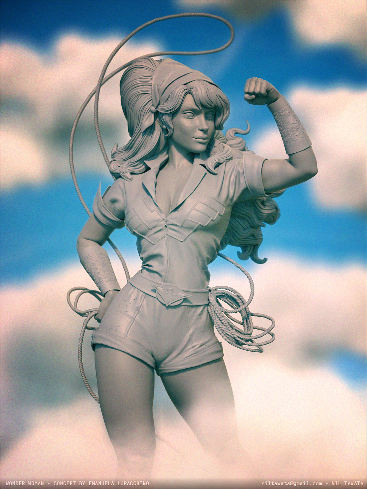 NilTawata_WonderWoman_Clay_001